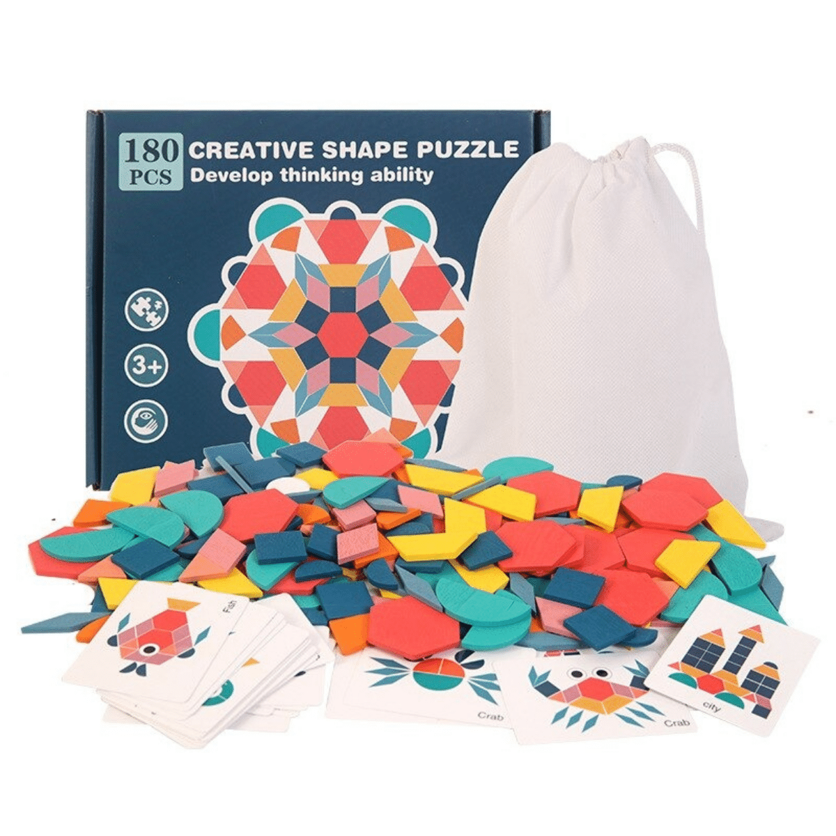 Woods™ | Develop Creativity - Geometric Shape Puzzle