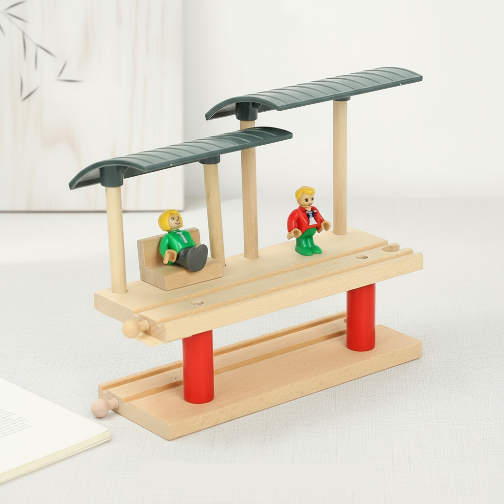 Woods – Stylish & Educational – Wooden Public Transport Playset