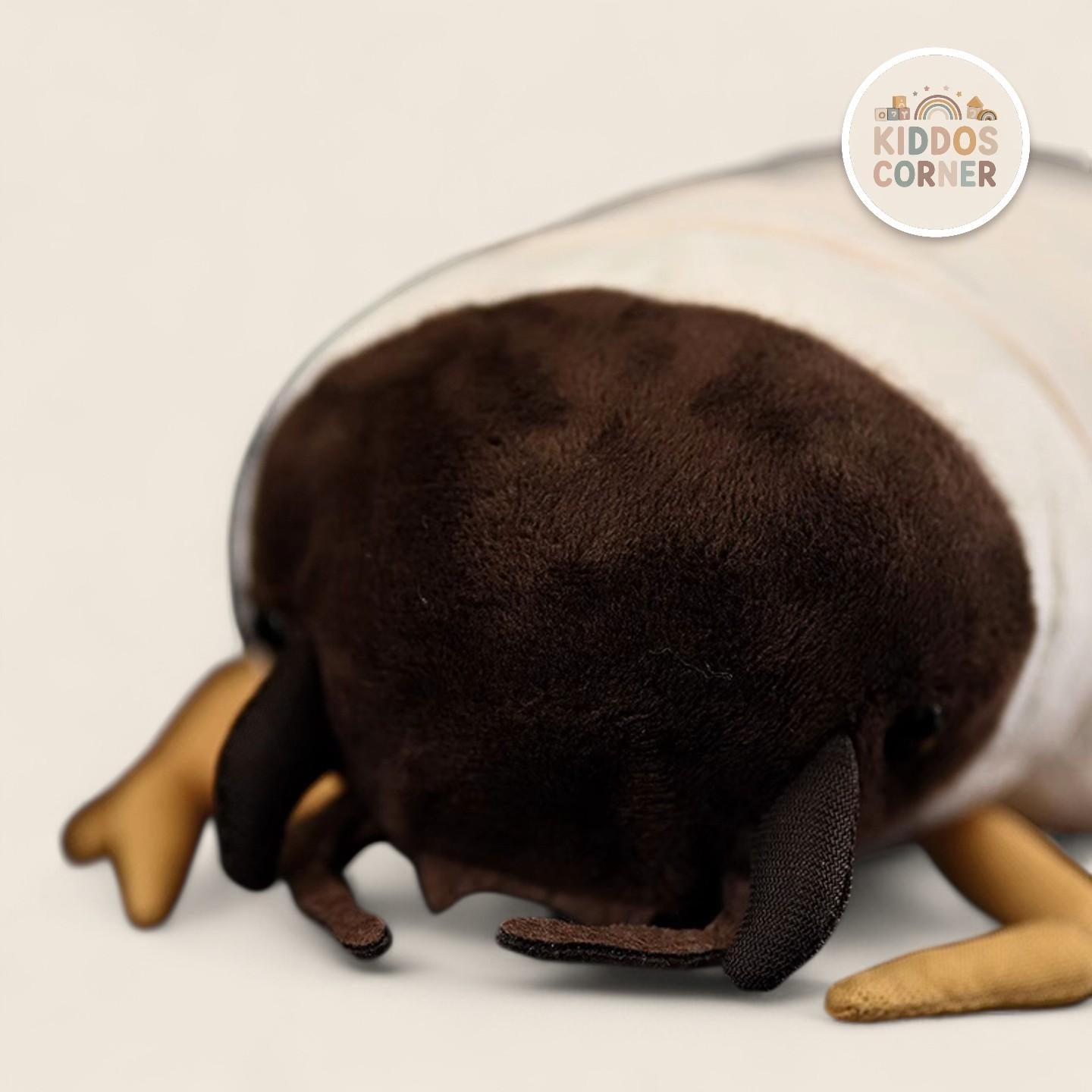 White Grub Soft Stuffed Plush Toy