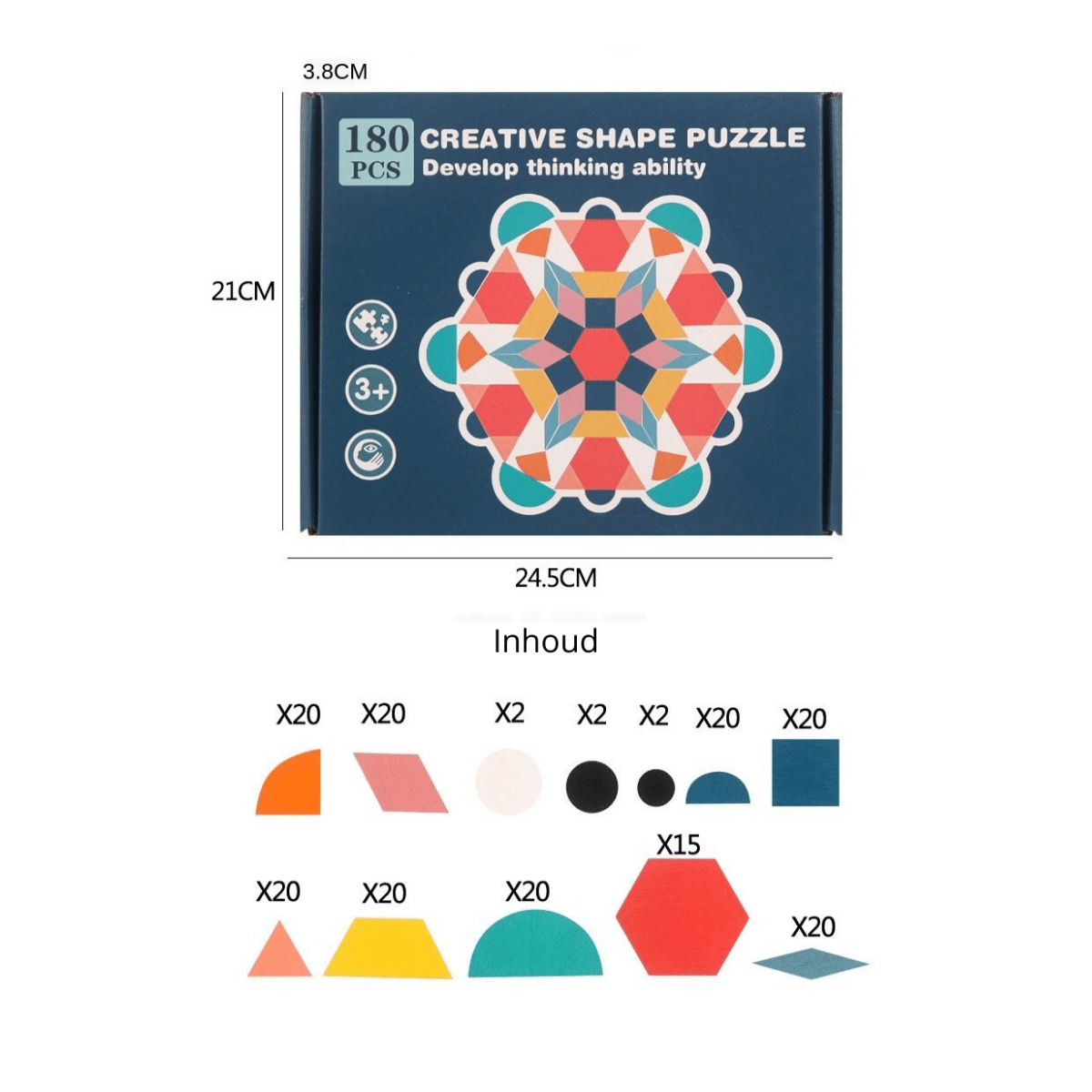 Woods™ | Develop Creativity - Geometric Shape Puzzle
