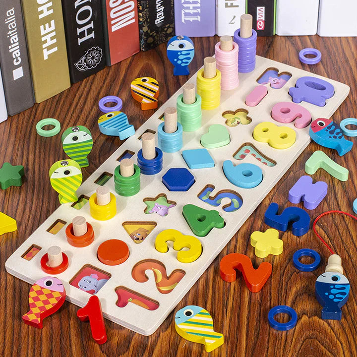 Woods™ | Develop Skills - Montessori Wooden Play Board