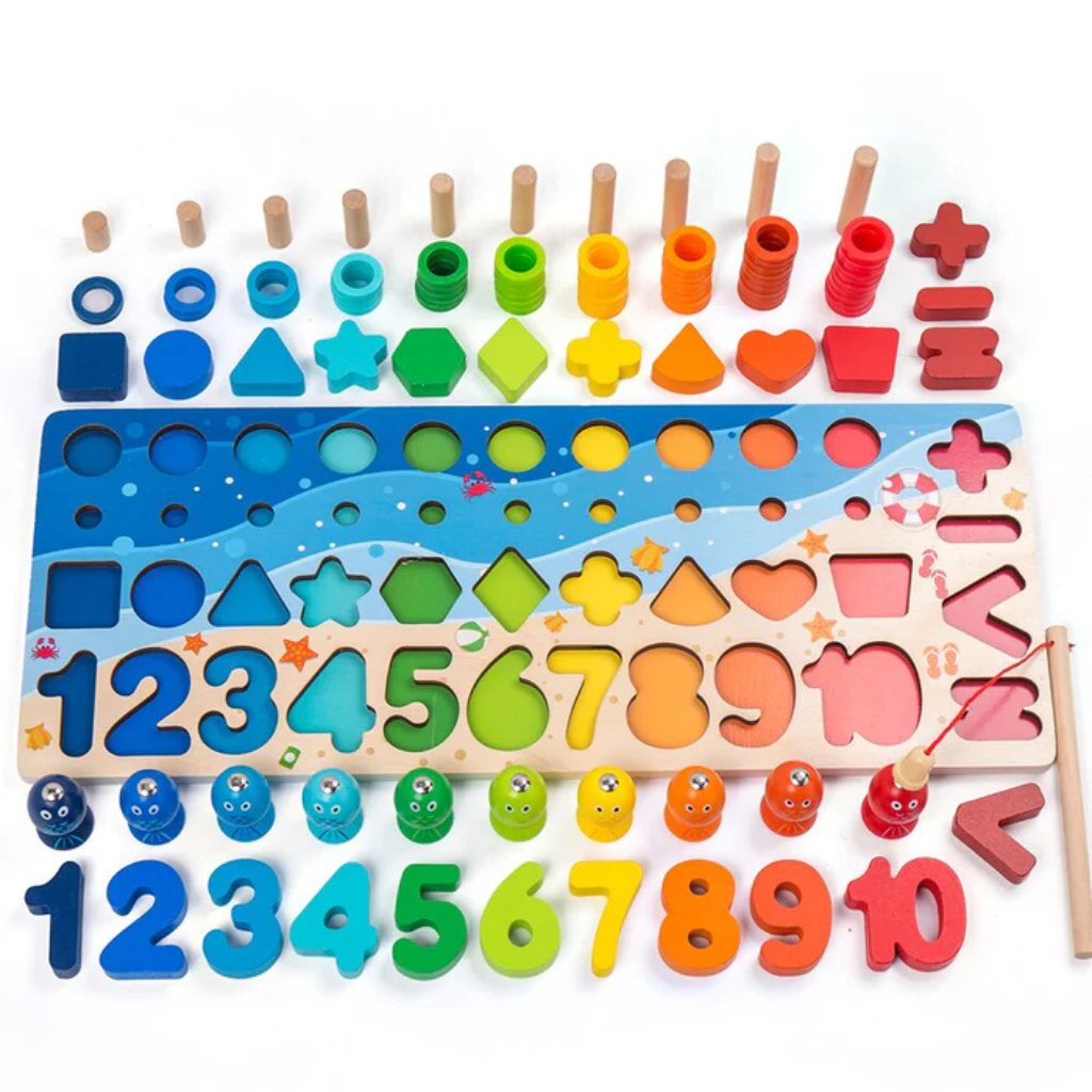 Woods™ | Develop Skills - Montessori Wooden Play Board