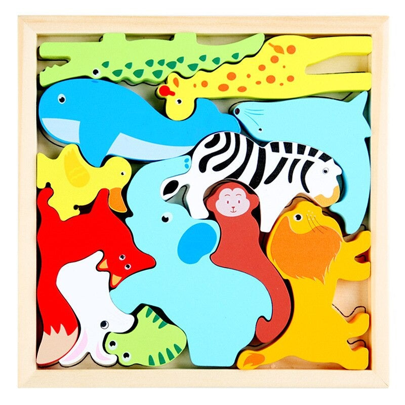 Woods™ - Which shapes fit in the board? - Shape Puzzle (2+1 FREE)
