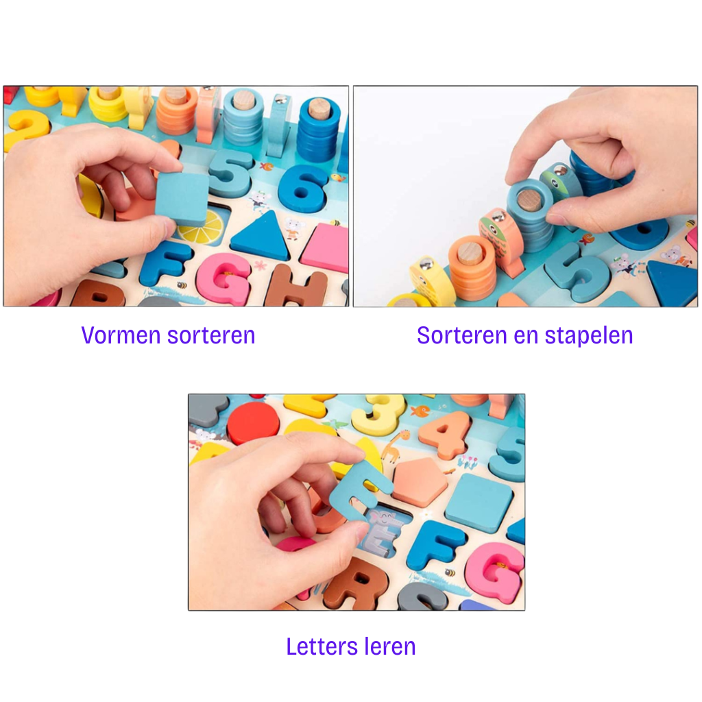 Woods™ | Develop Skills - Montessori Wooden Play Board