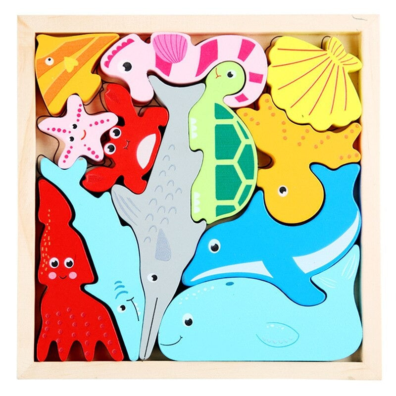 Woods™ - Which shapes fit in the board? - Shape Puzzle (2+1 FREE)