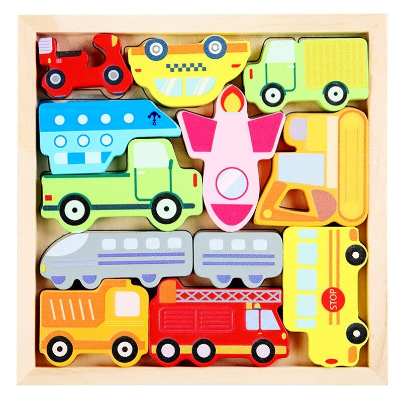 Woods™ - Which shapes fit in the board? - Shape Puzzle (2+1 FREE)
