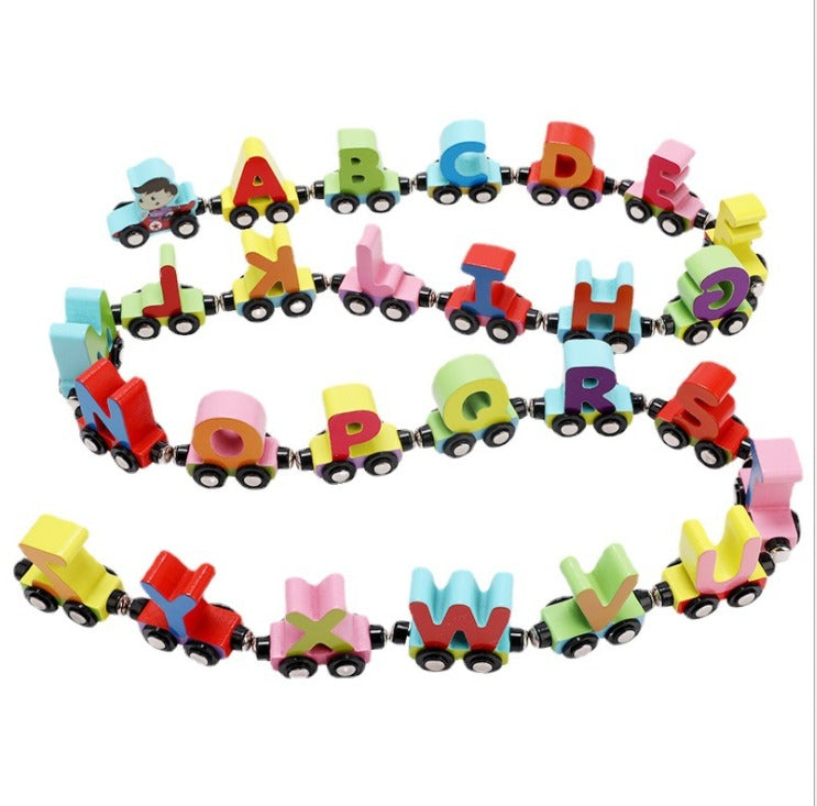 Woods™ | Learn the Alphabet & Numbers - Wooden Magnetic Train