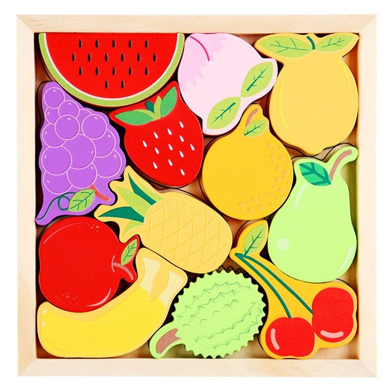 Woods™ - Which shapes fit in the board? - Shape Puzzle (2+1 FREE)