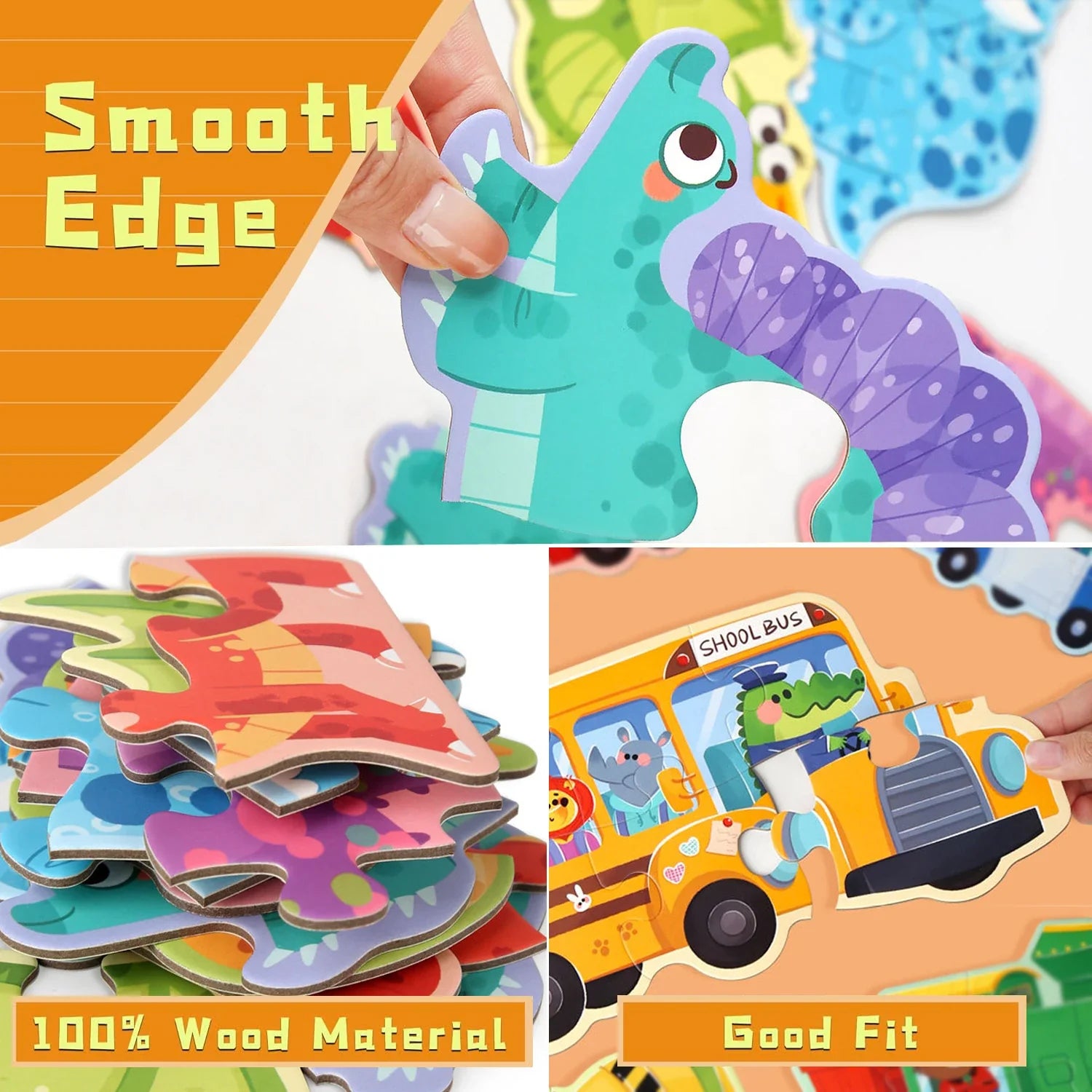 Woods™ - Fine Motor Skills & Creativity - 6-in-1 Puzzle