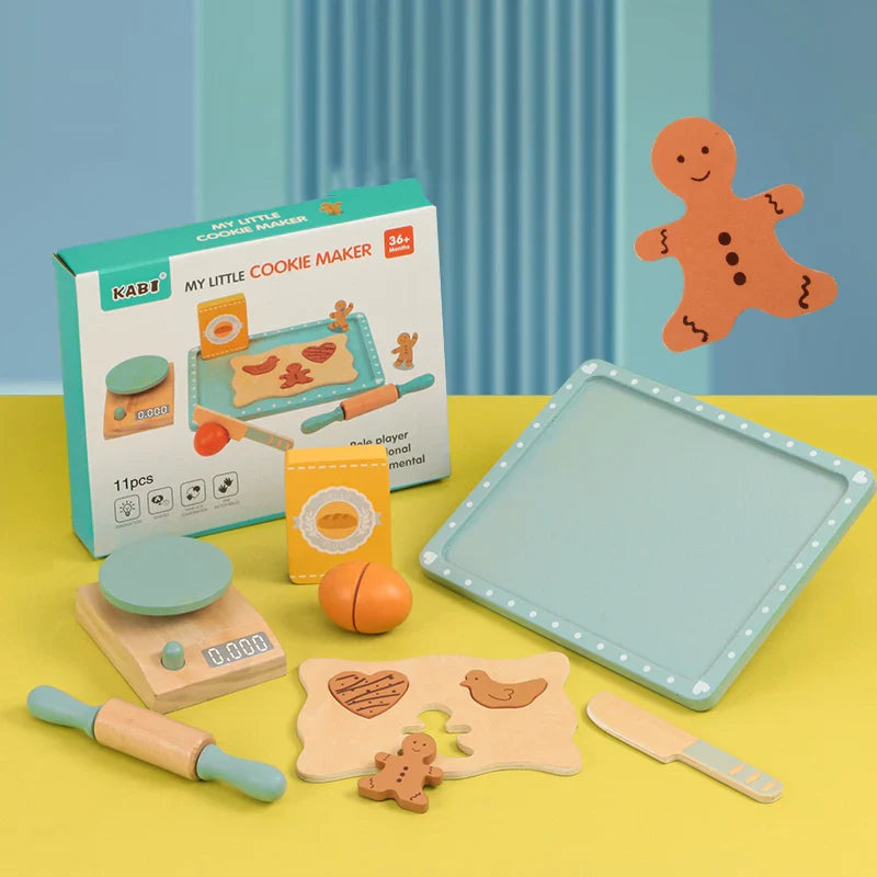 Woods™ - Stimulate Creativity & Skills - Wooden Play Kitchen Set