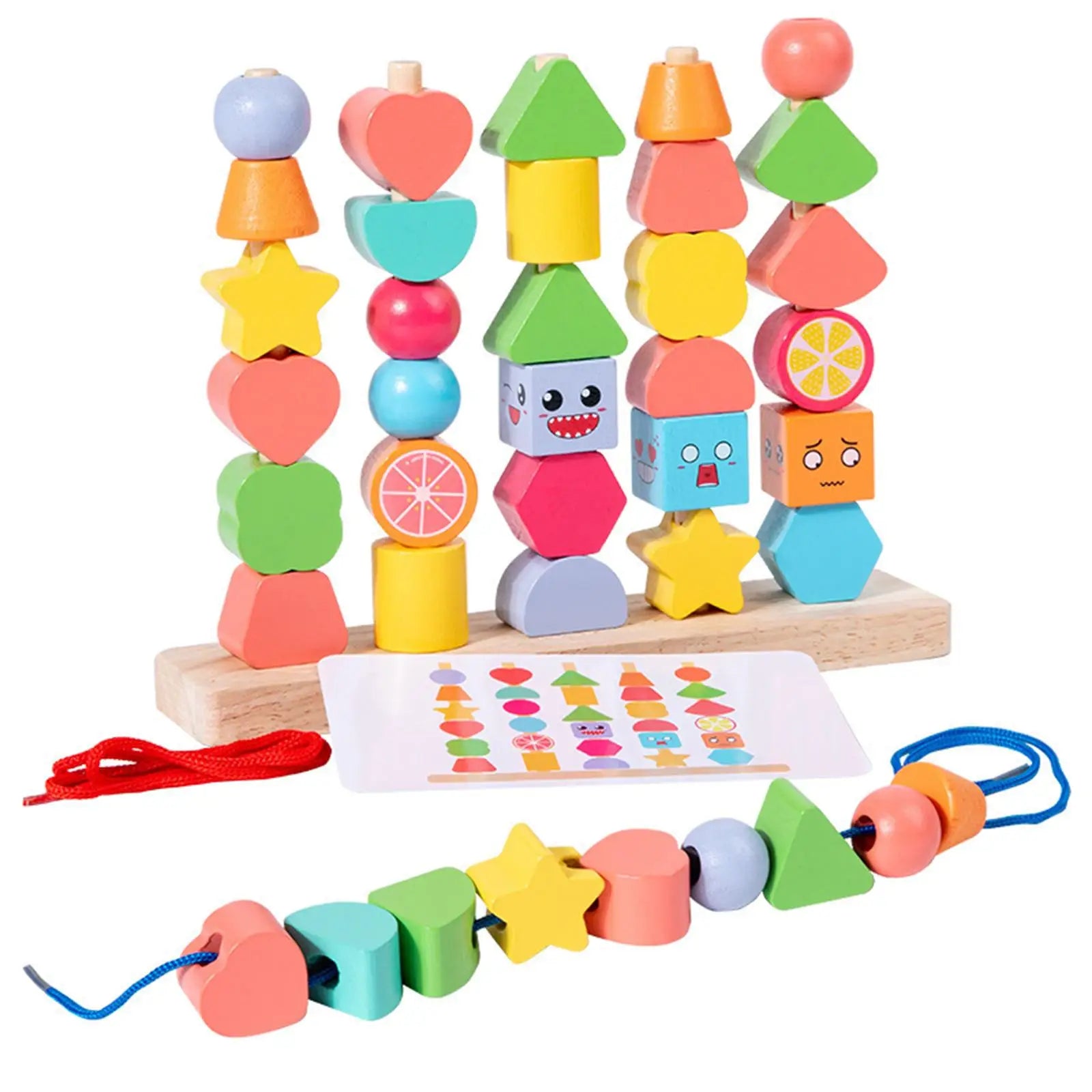 Woods™ - Creates Spatial Awareness - Wooden Leather Blocks