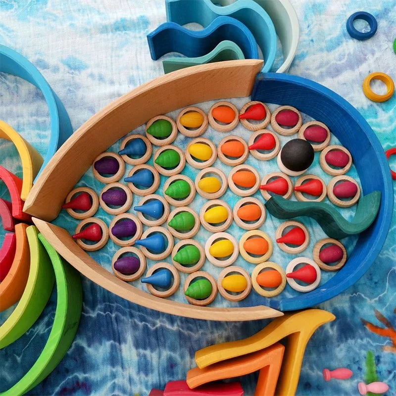 Rainbow Blocks™ – Creative Coloring Fun – Wooden Coloring Playset