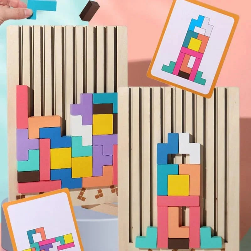 Puzzle Totem™ – Think & Build – Wooden Puzzle Game
