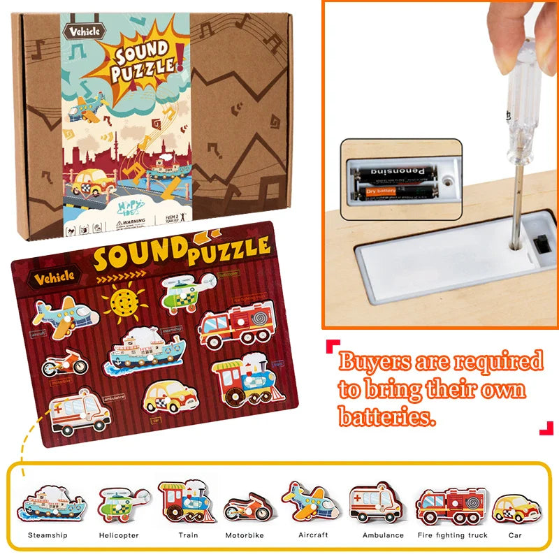 Sound Matching Game™ – Hear & Discover – Educational Puzzle