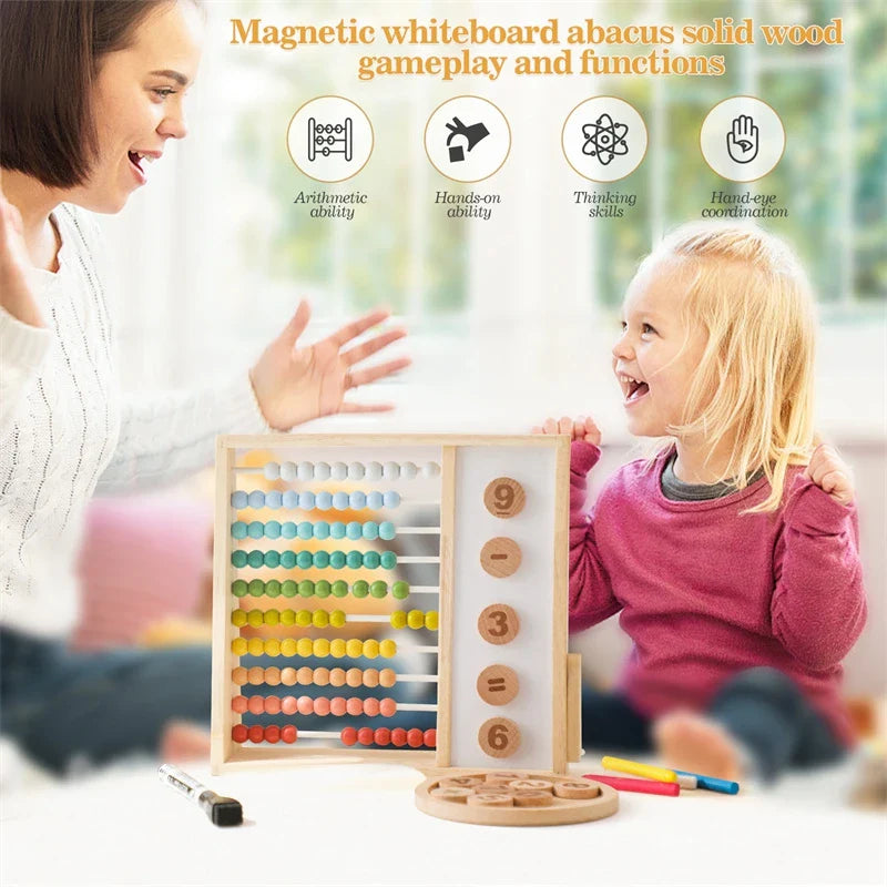 Woods™ - Leather Tel - Wooden Abacus
