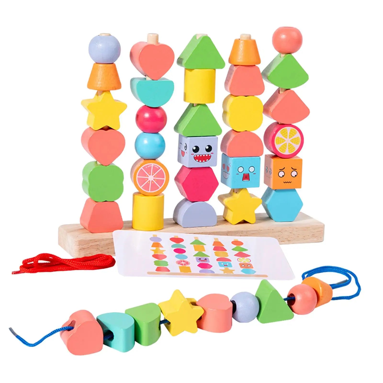 Woods™ - Creates Spatial Awareness - Wooden Leather Blocks