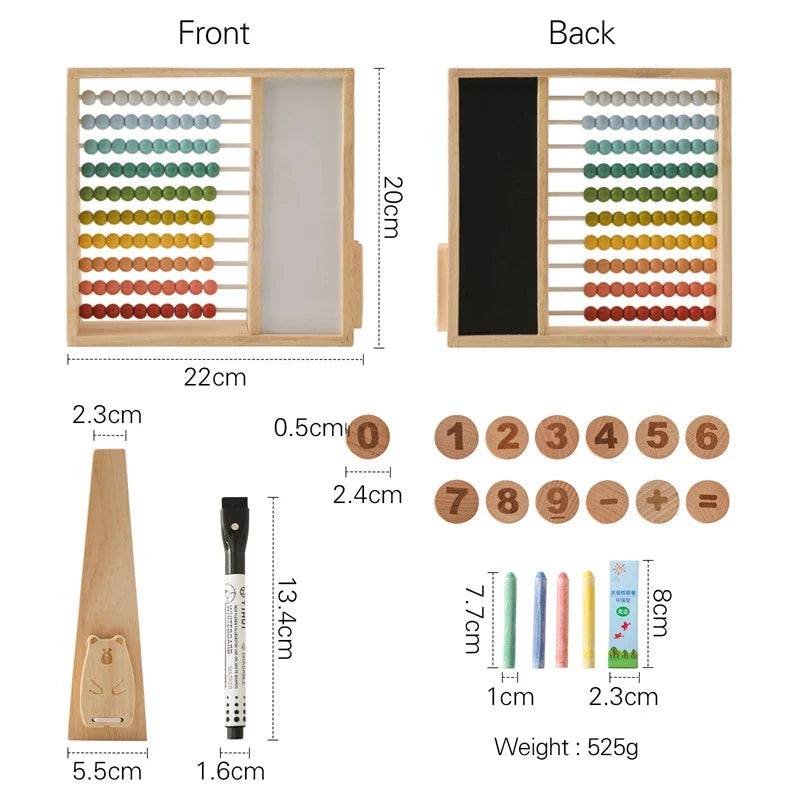 Woods™ - Leather Tel - Wooden Abacus