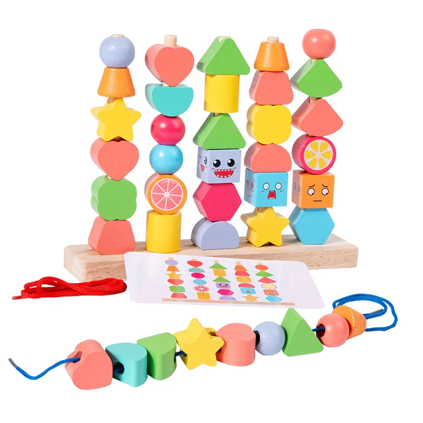 Woods™ - Creates Spatial Awareness - Wooden Leather Blocks