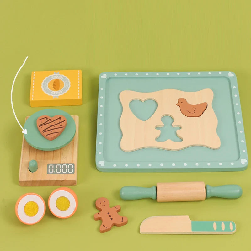 Woods™ - Stimulate Creativity & Skills - Wooden Play Kitchen Set