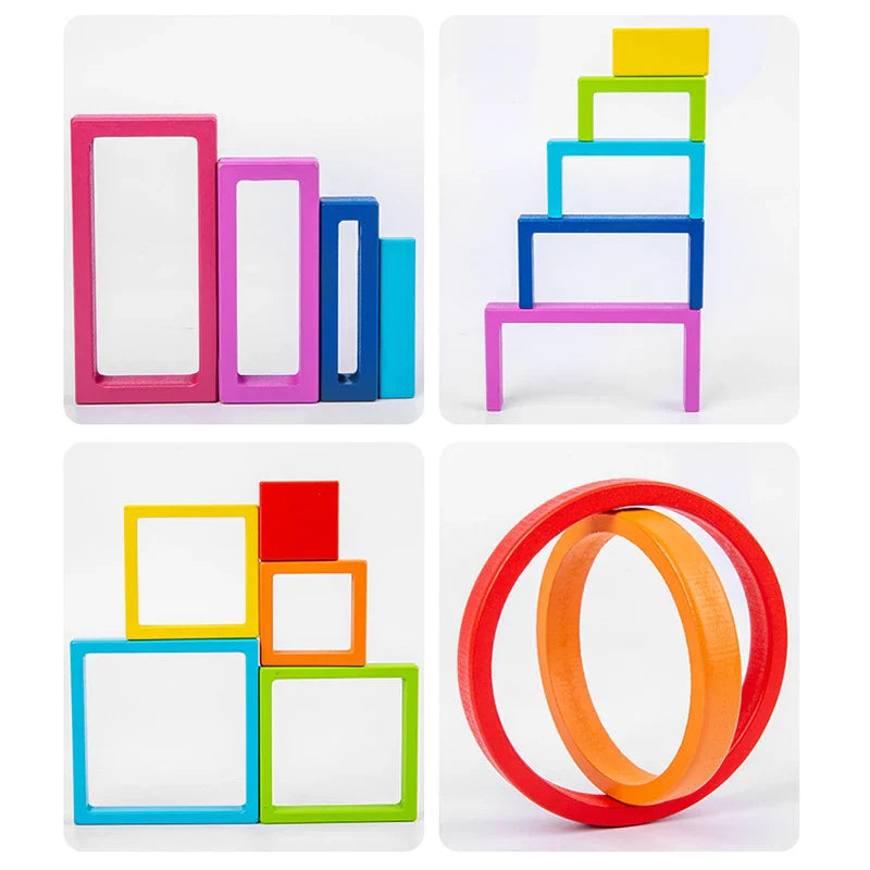 Woods™ - Colorful Explorations - Rainbow Stacking Toy