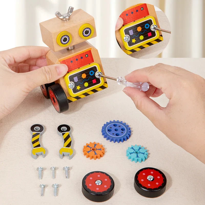 Woods™ - Build & Play - Wooden Construction Robot