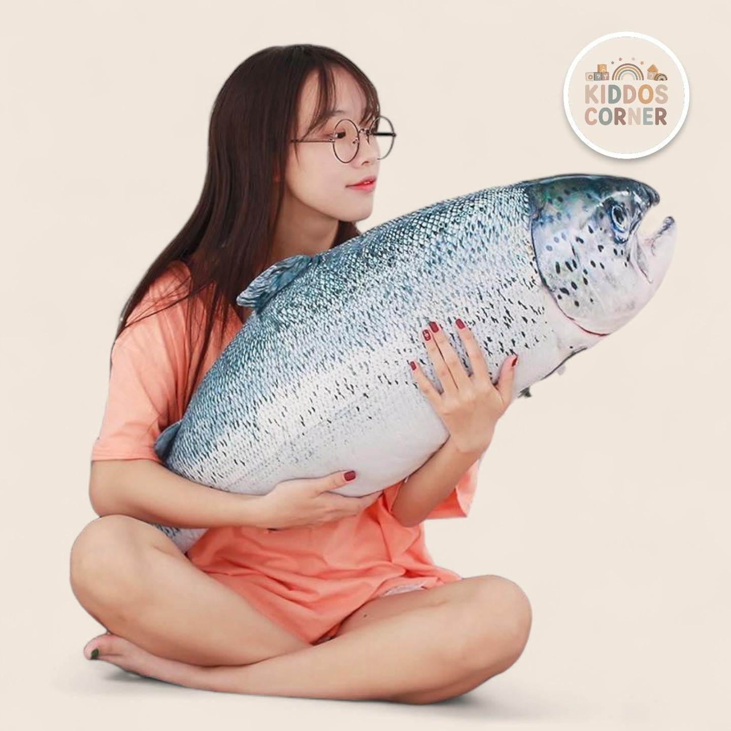 Salmon Fish Soft Stuffed Plush Pillow Toy