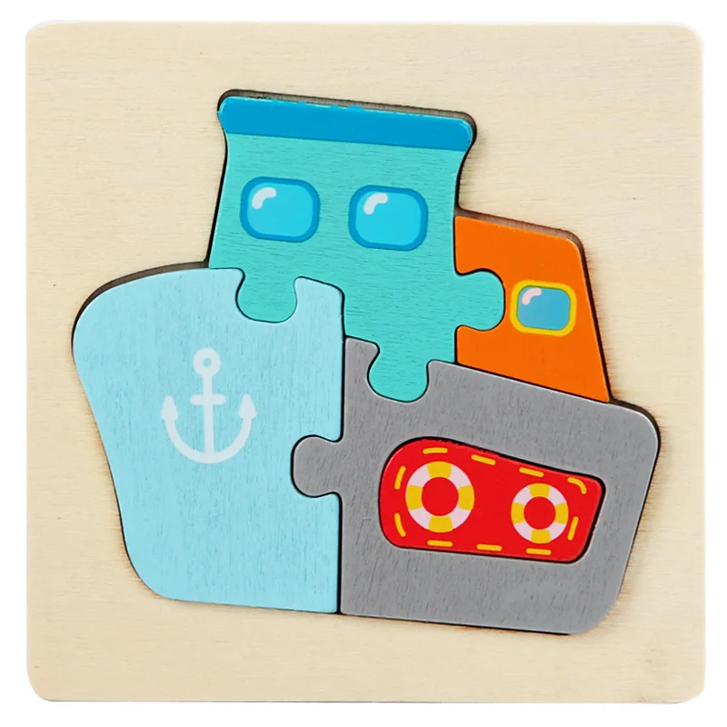 3D Wooden Puzzle™ - Playful Animal Adventure - Jigsaw Puzzle