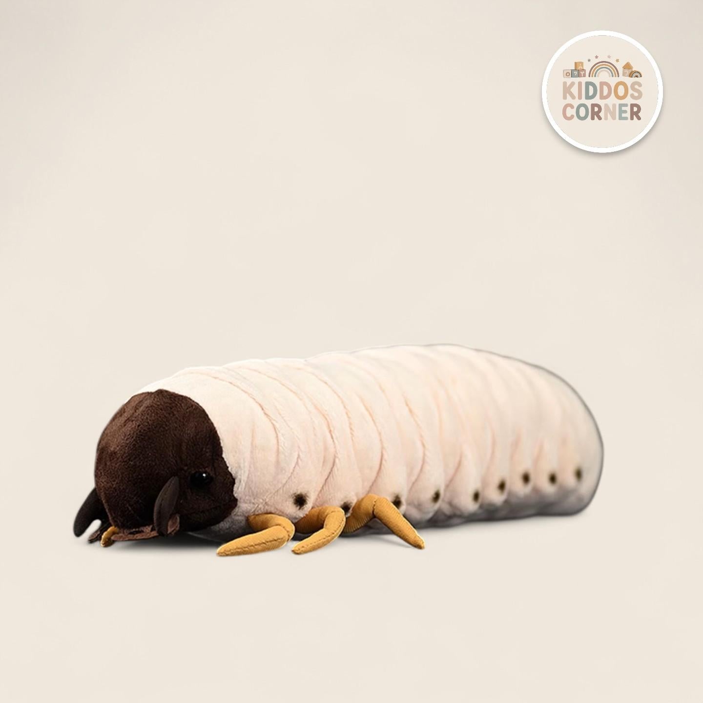 White Grub Soft Stuffed Plush Toy