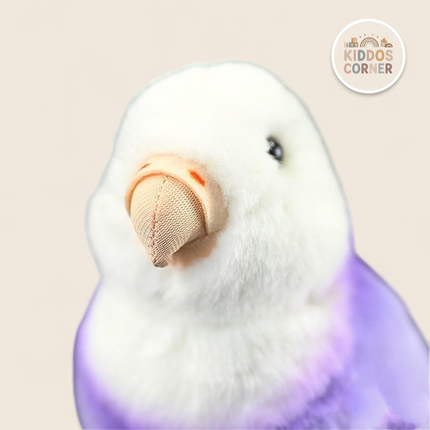 Purple Lovebird Soft Stuffed Plush Toy