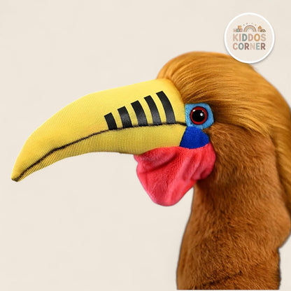 Rufous-necked Hornbill Bird Stuffed Plush Toy