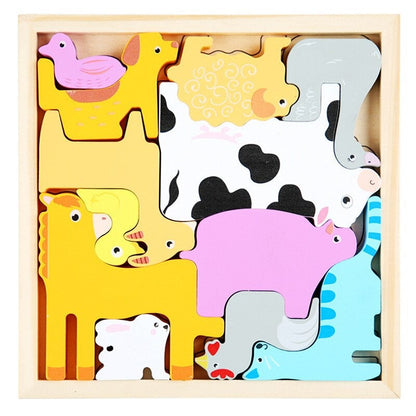 Woods™ - Which shapes fit in the board? - Shape Puzzle (2+1 FREE)