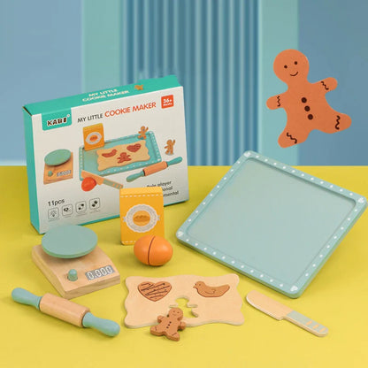 Woods™ - Stimulate Creativity & Skills - Wooden Play Kitchen Set