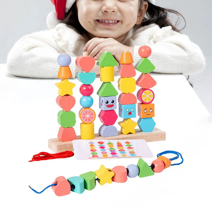 Woods™ - Creates Spatial Awareness - Wooden Leather Blocks