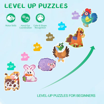 Woods™ - Fine Motor Skills & Creativity - 6-in-1 Puzzle