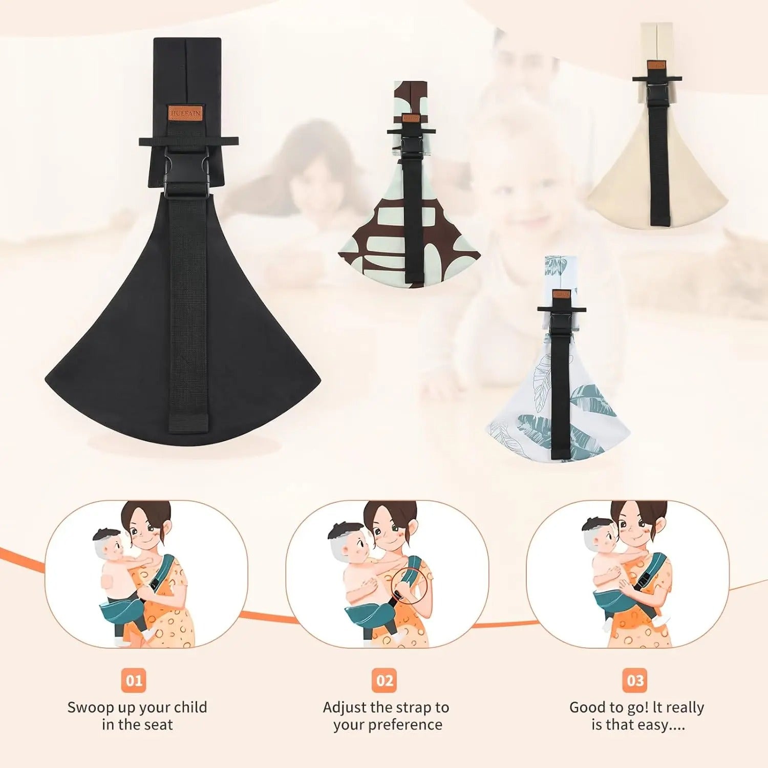 Baby Carry Sling™ | Adjustable baby carrier - Hip carrier