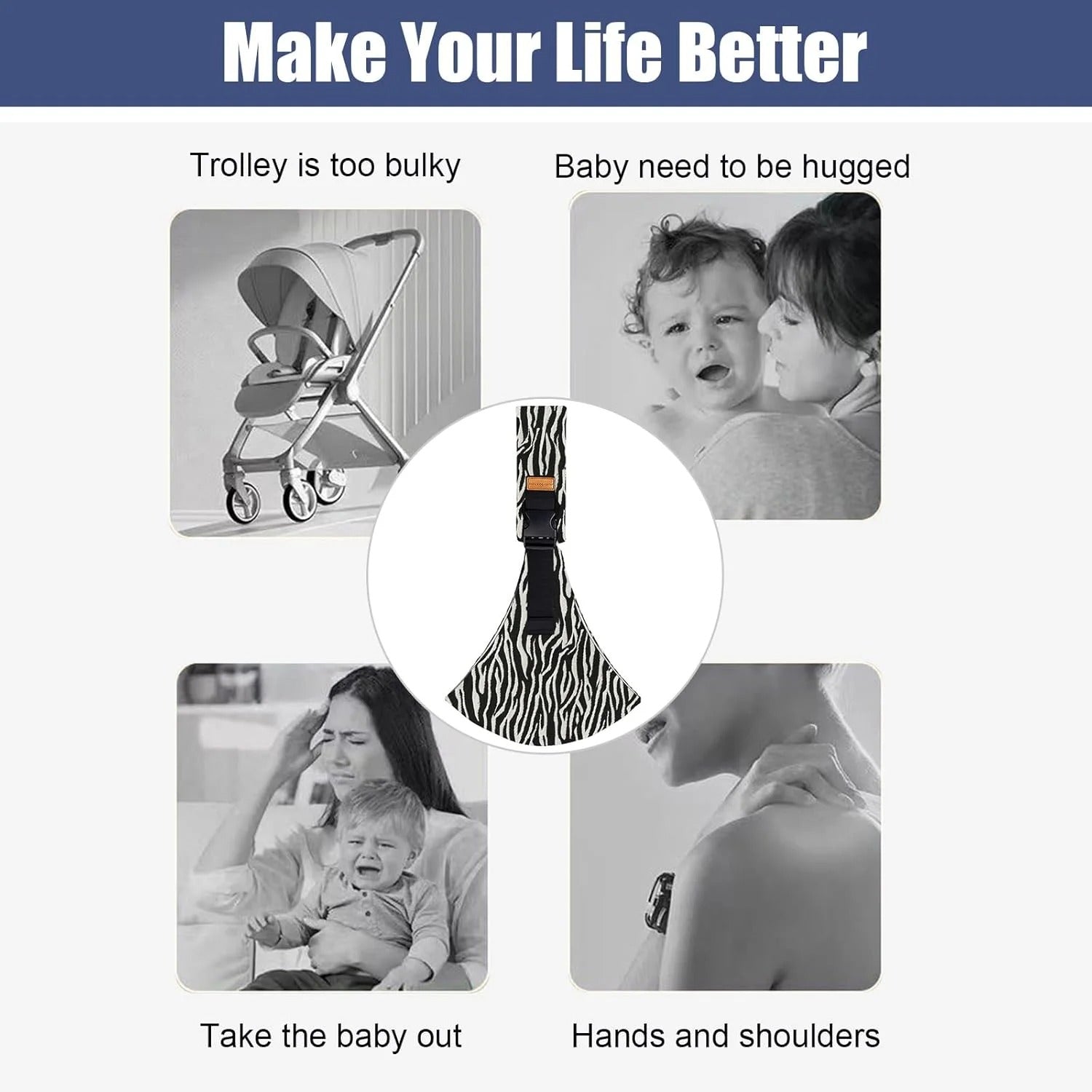 Baby Carry Sling™ | Adjustable baby carrier - Hip carrier