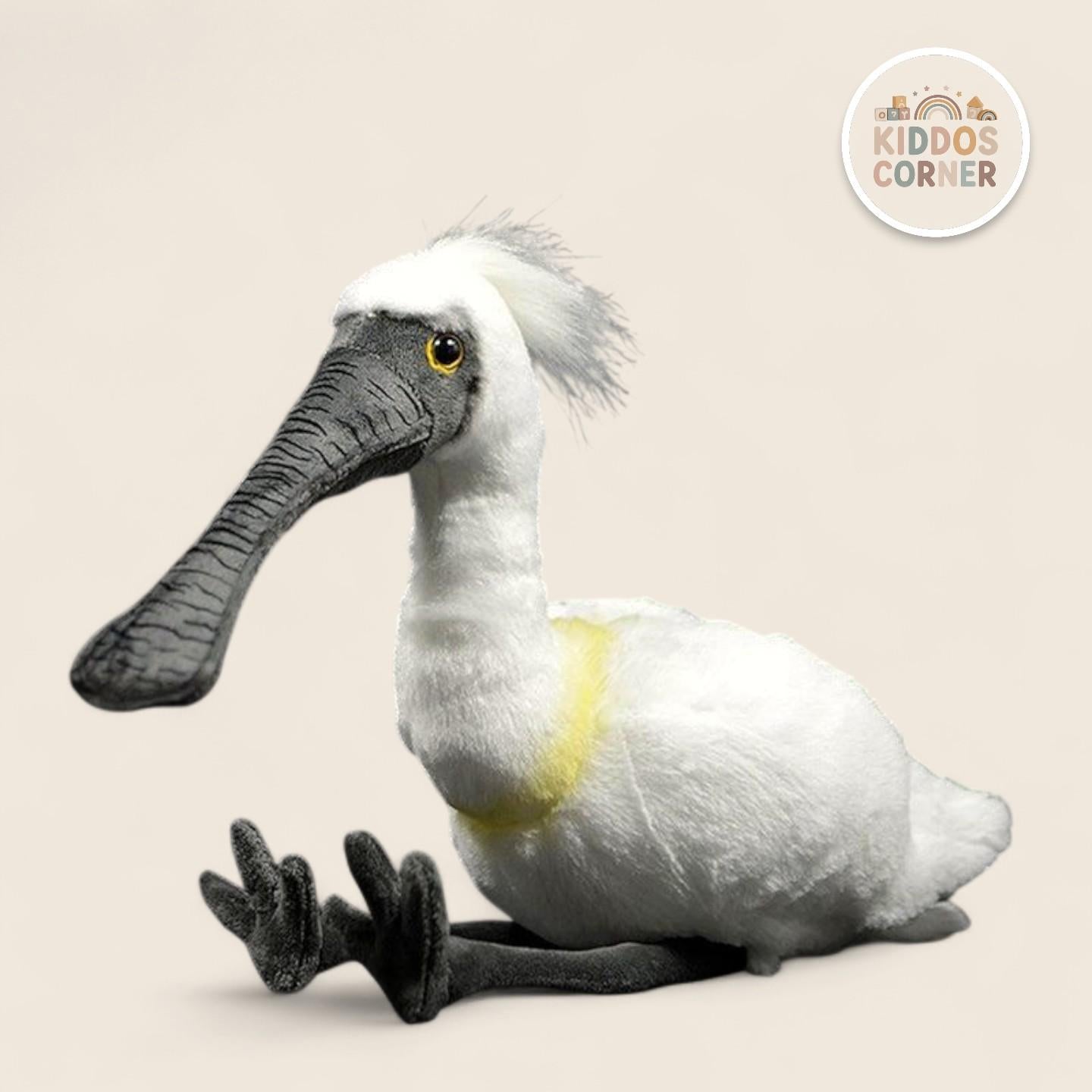 Black-faced Spoonbill Bird Soft Stuffed Plush Toy – Kiddos Corner