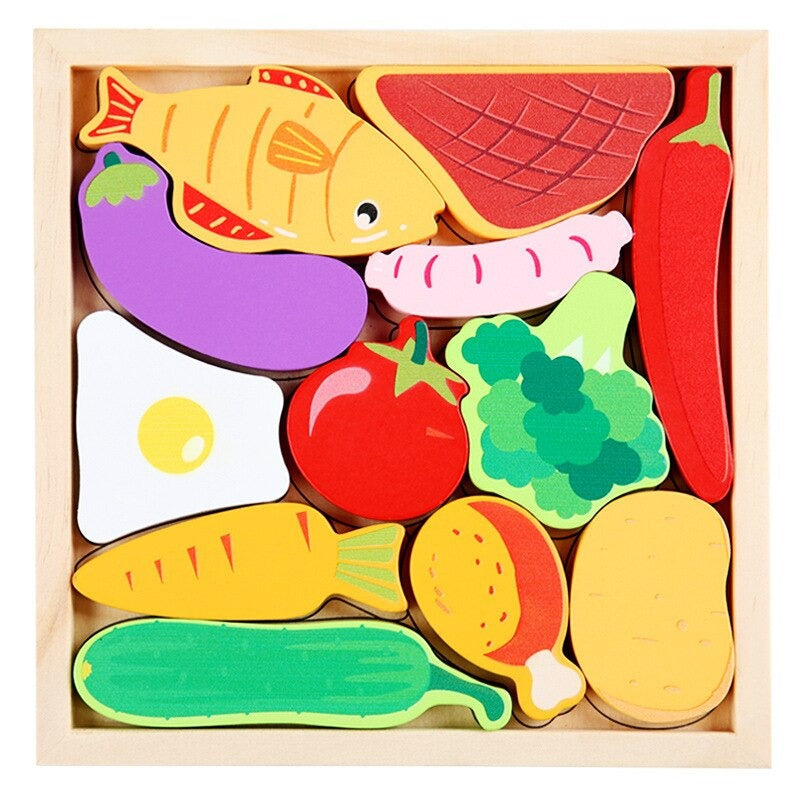 Woods™ - Which shapes fit in the board? - Shape Puzzle (2+1 FREE)